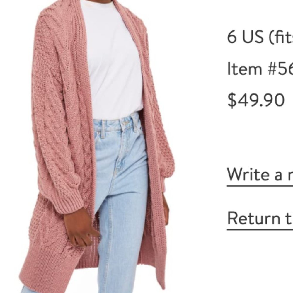 Topshop Long Cardigan